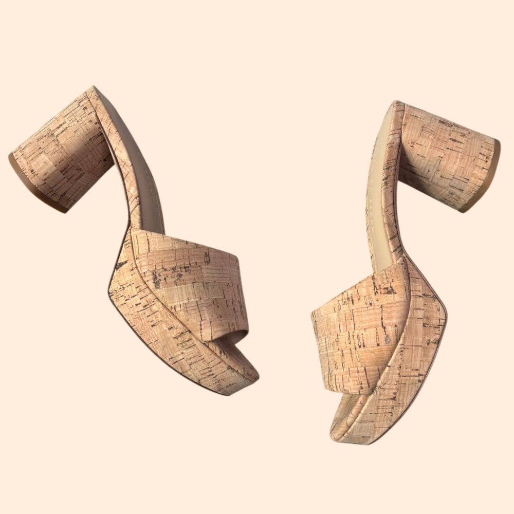 Veronica Beard Dali Cork Block Sandals